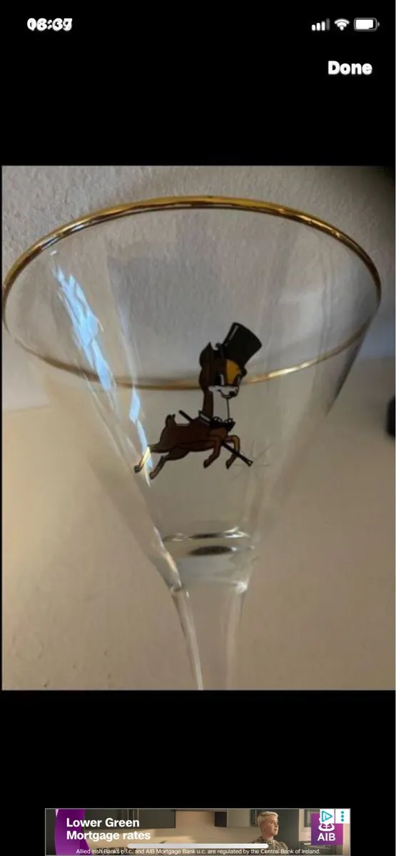 Rare vintage Babycham Glass - Image 4