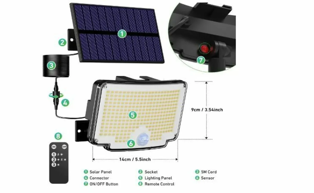 Pack of 2 Solar Lights for Outdoor - Image 4