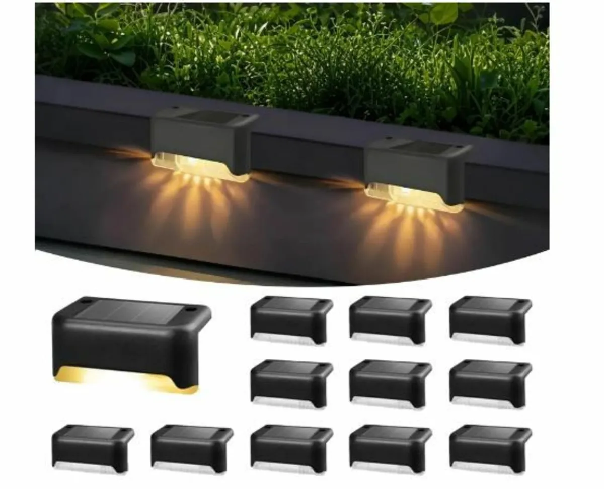 Solar Patio Lights IP65 Waterproof 12 Pack - Image 1