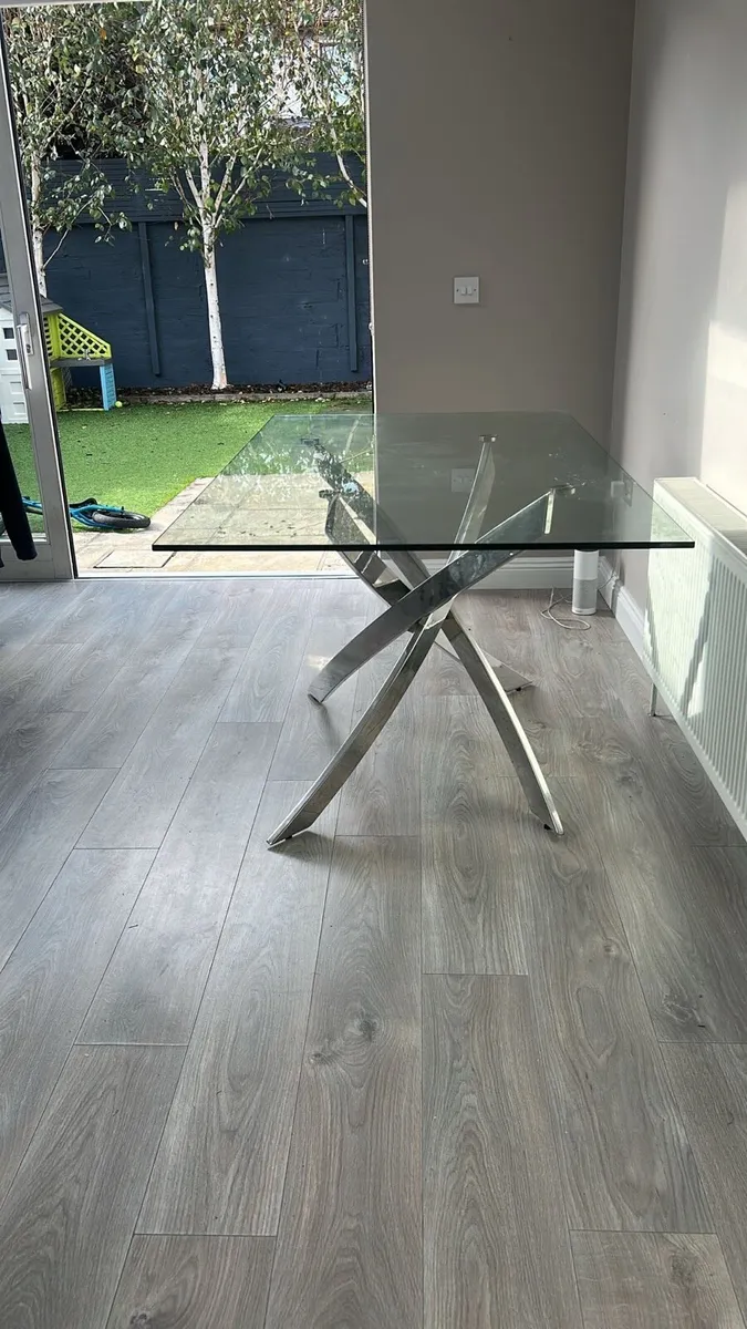 Glass Kitchen table - Image 2