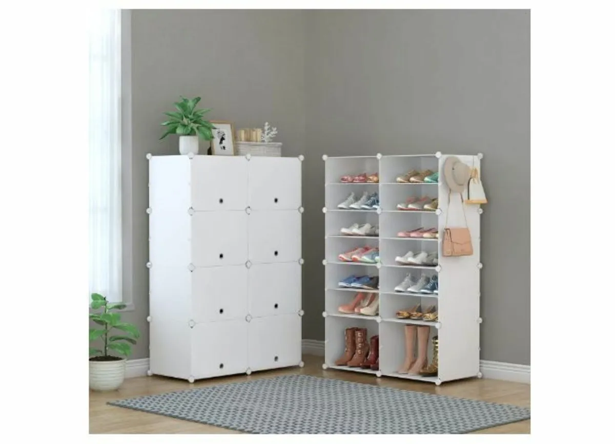 Shoe Rack, Shoe Cabinet, Plastic - Image 3