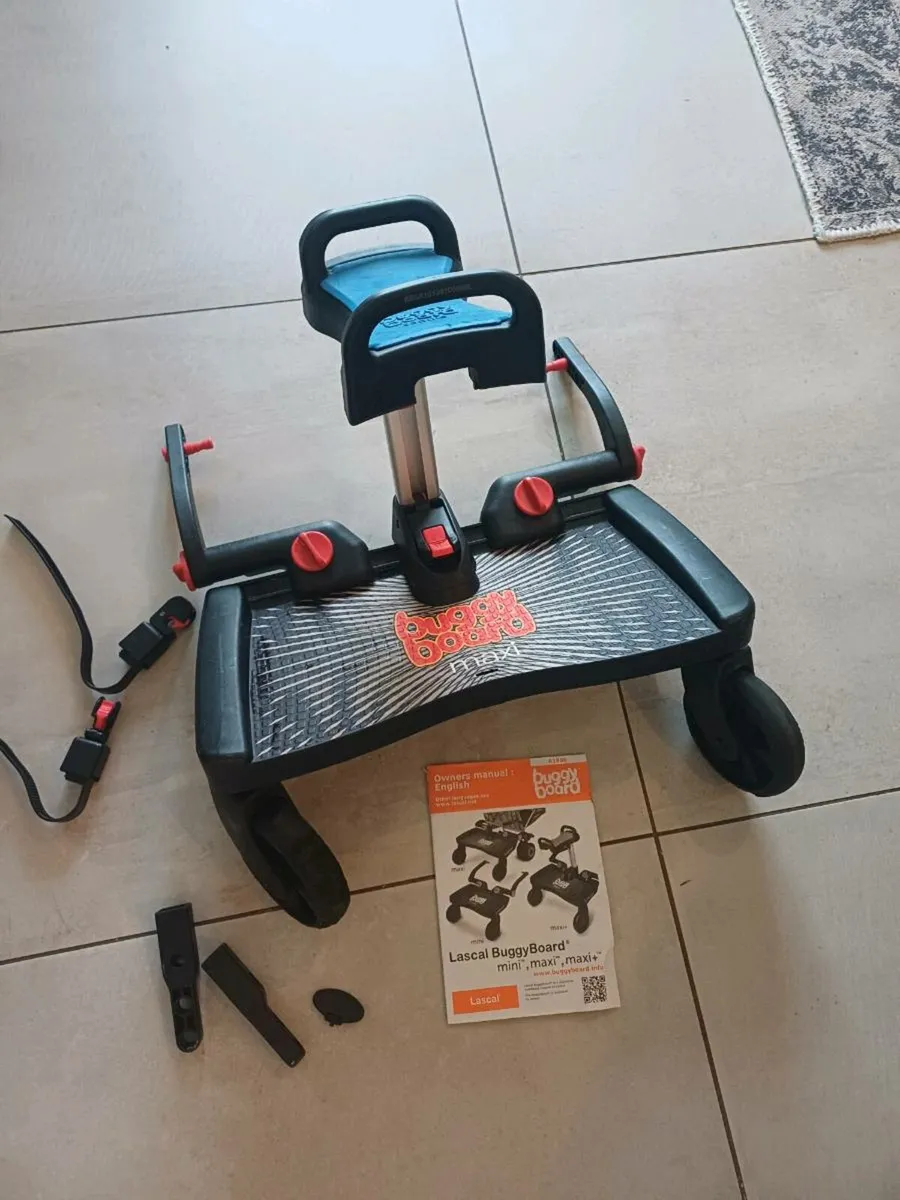 Buggy board with saddle - Image 1