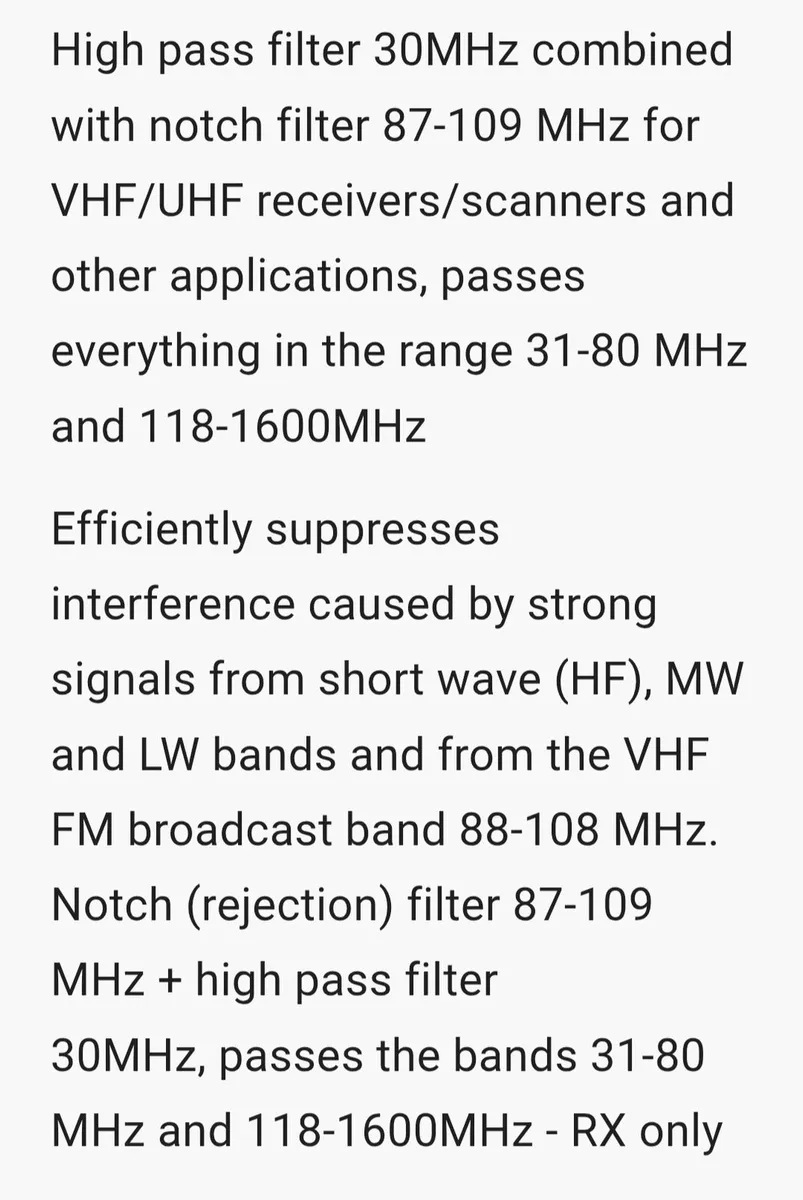 FM BROADCAST BAND STOP FILTER - Image 3