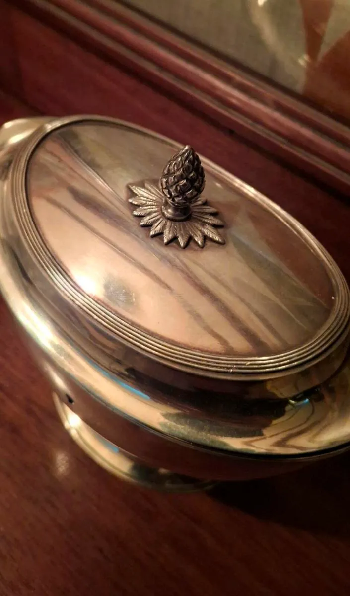 Solid Silver Antique Tea Caddy - Image 3