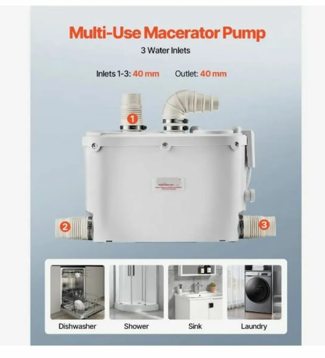 Macerator Pump, 500W - Image 3
