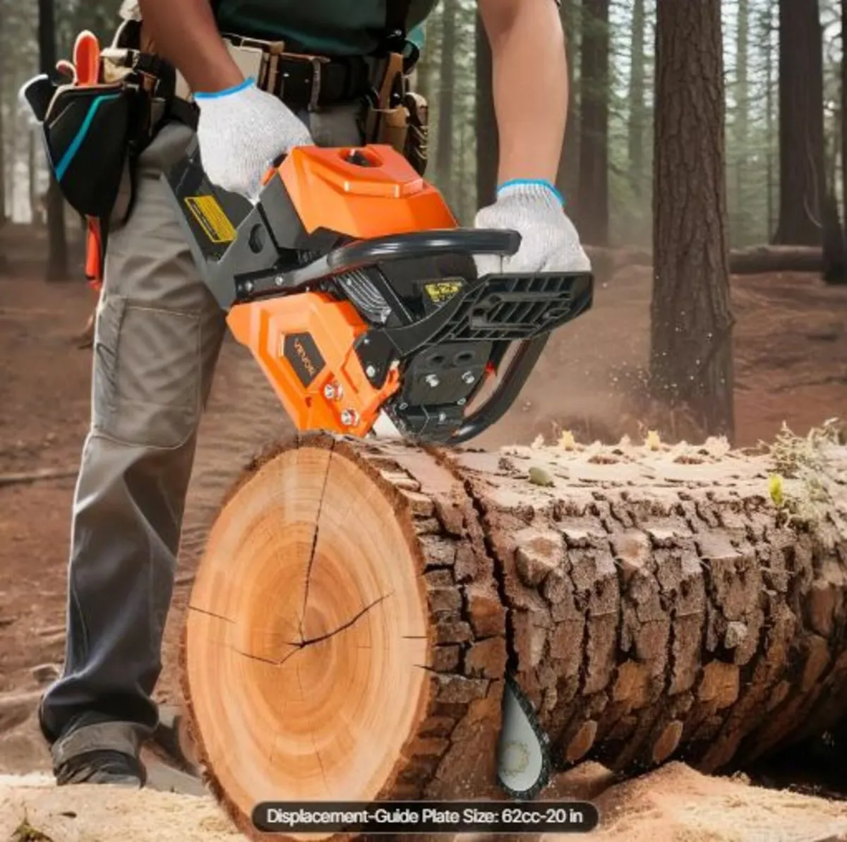 62 cc Gas Chainsaw, 20 inch Gas Powered Chainsaw, - Image 3
