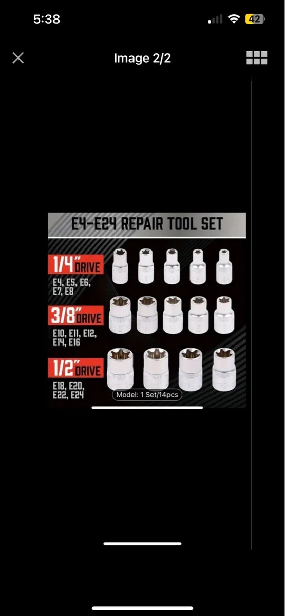 Socket set . Tools - Image 3
