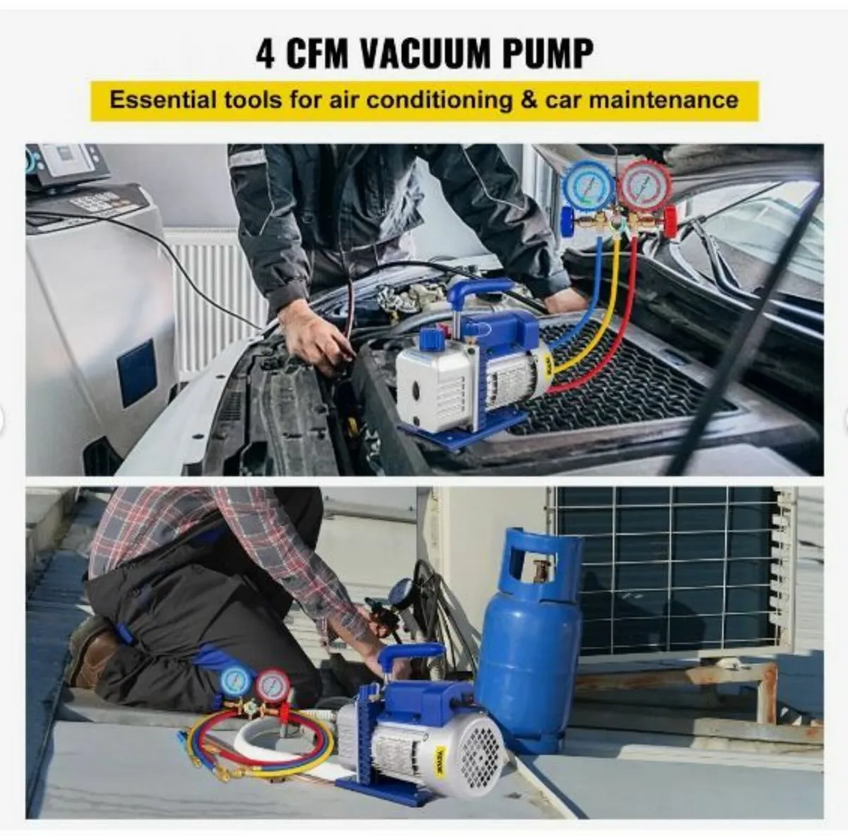 233 L/min(4CFM) 246W(1/3HP) Vacuum Pump - Image 3