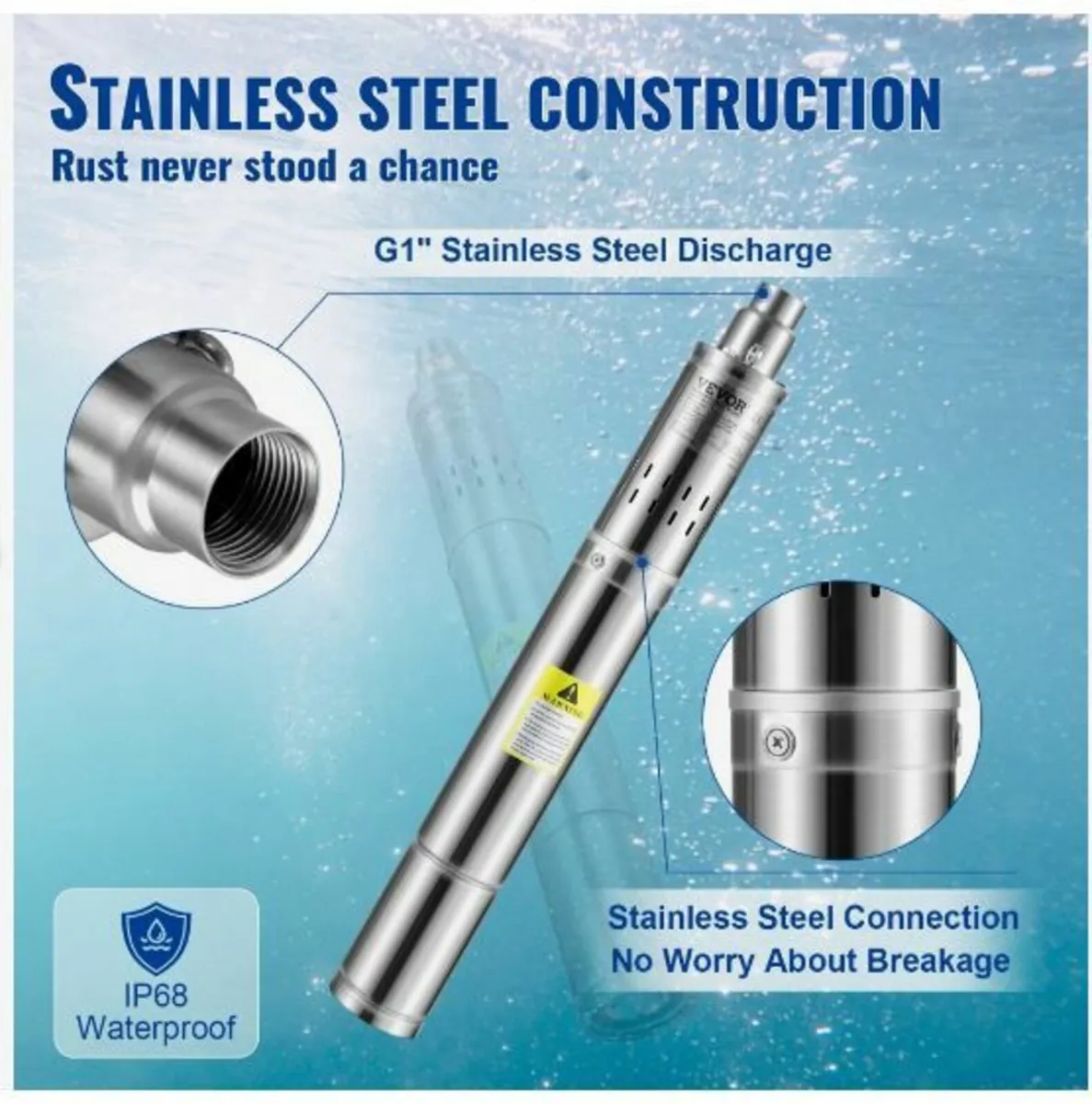 Deep Well Submersible Pump, 550W - Image 4