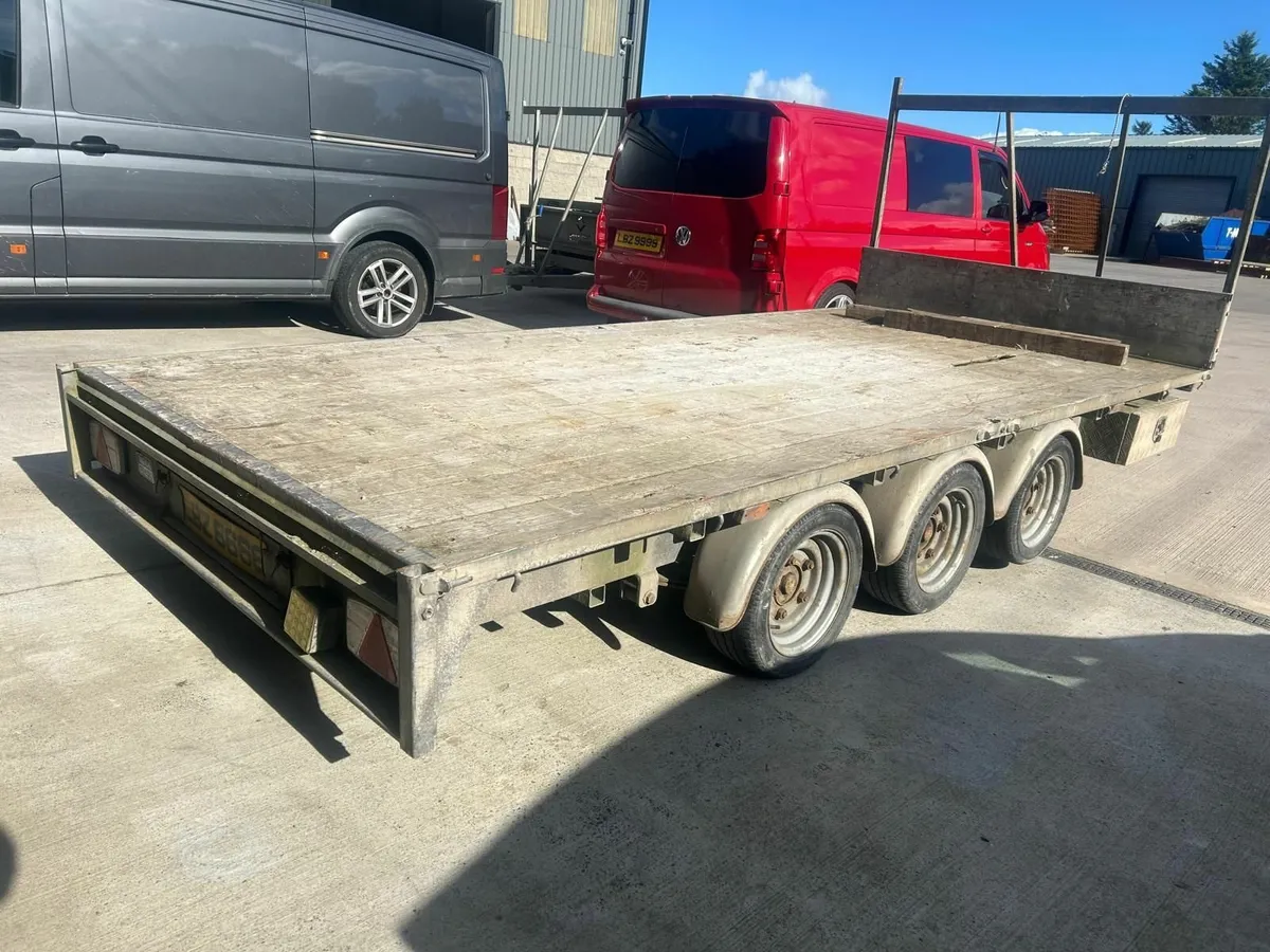14ft DALE KANE TRI AXLE 3500KGS FLATBED TRAILER - Image 2