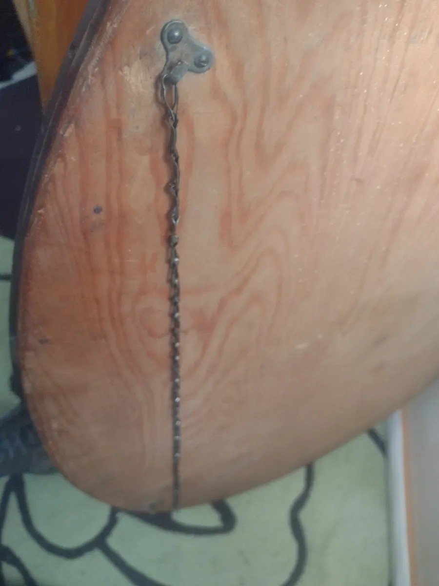 Very heavy Mid-Century bevelled mantle mirr6 - Image 4