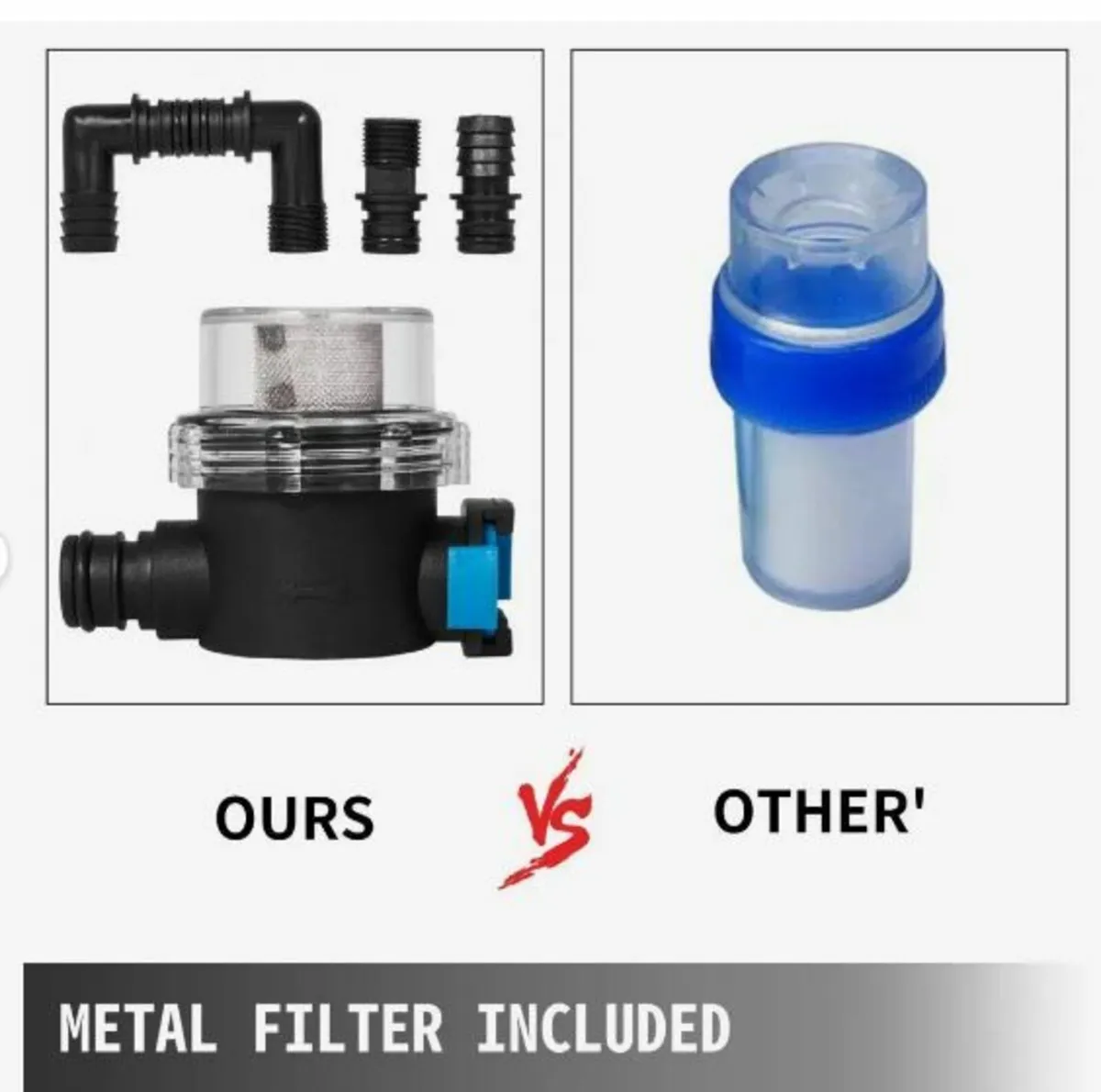 Water Pressure Diaphragm Pump, 12V - Image 3