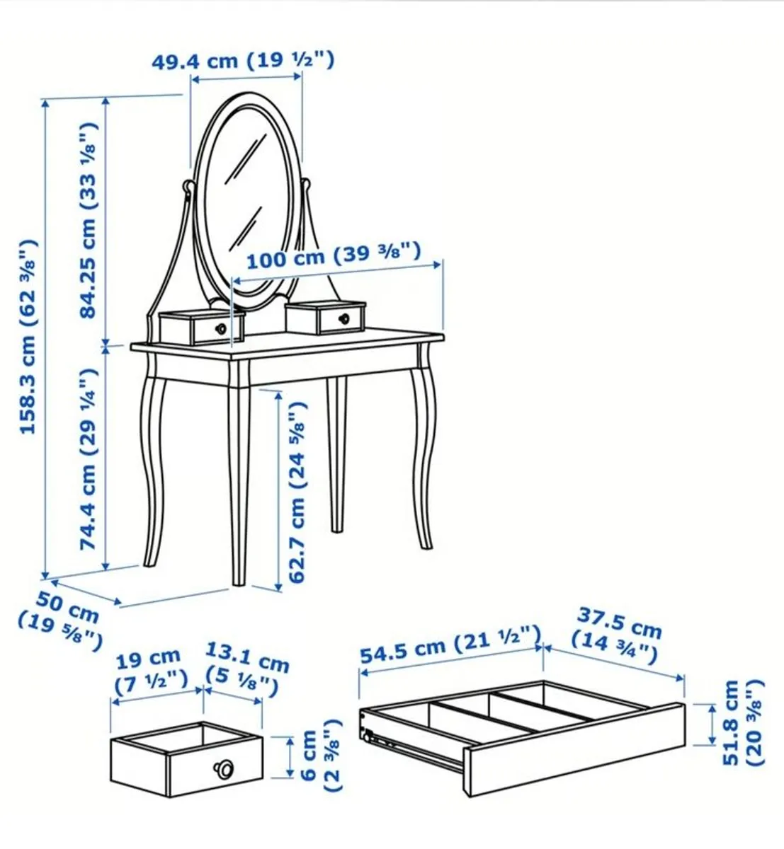 Dressing Table with mirror - Image 4