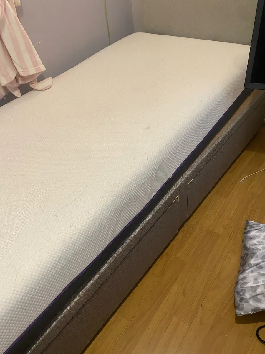 Single Bed with headboard and mattress - Image 2
