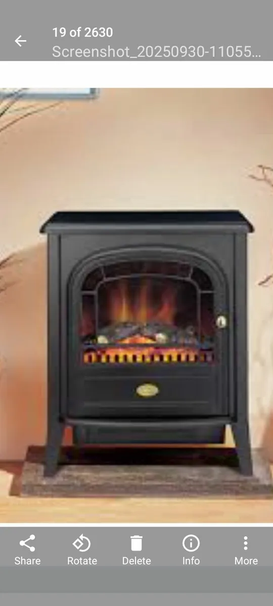 Working 2000W Dimplex Optiflame electric stove - Image 1