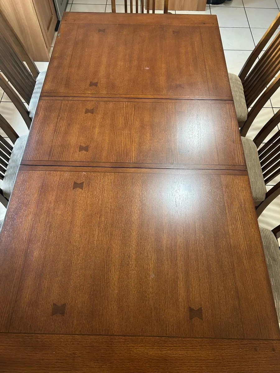 Dining Table and 8 Chairs - Image 2