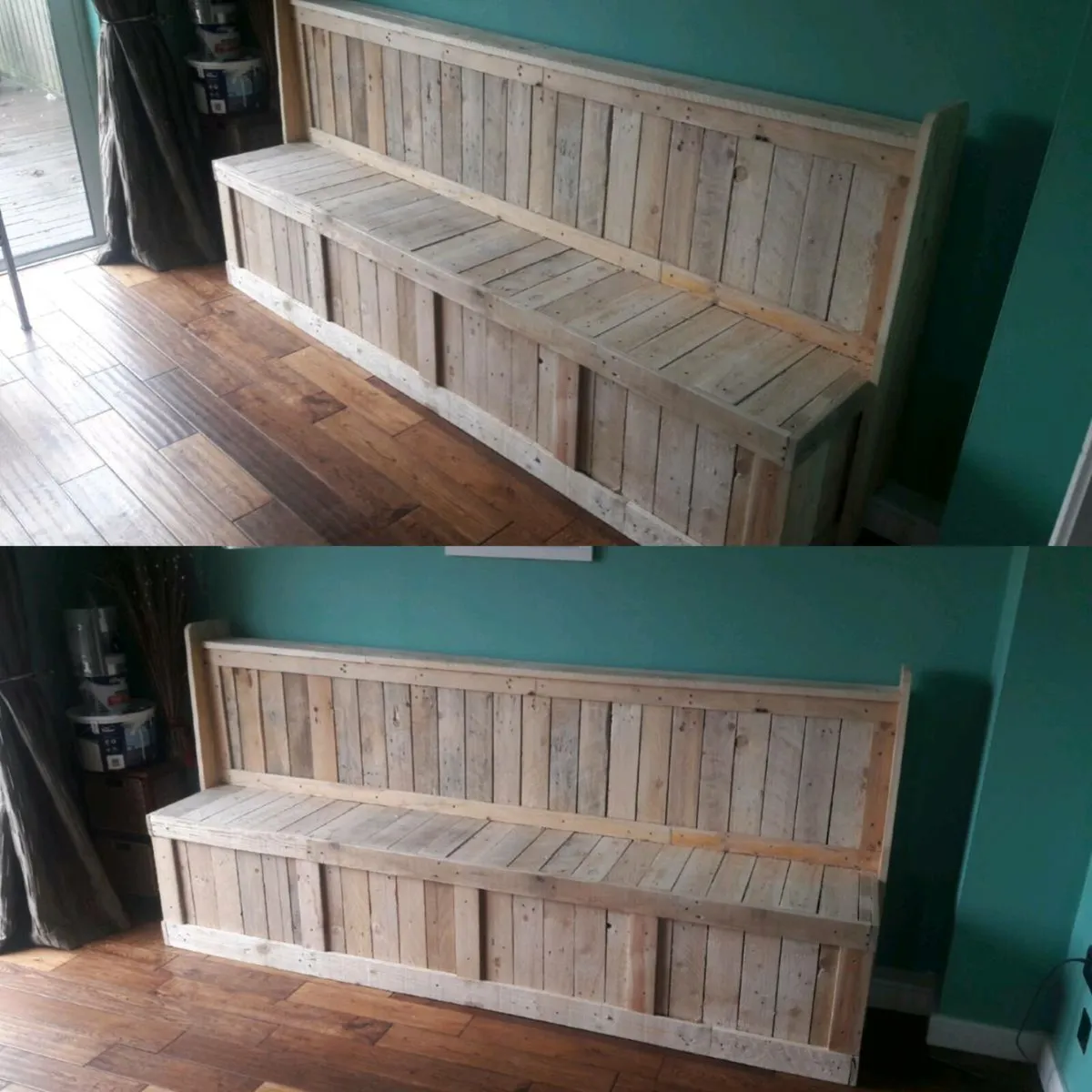Handmade rustic banquet seating - Image 3