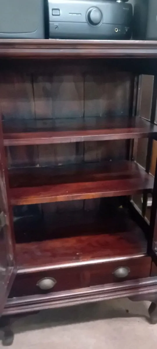 Mahogany Glass Display Cabinet - Image 3