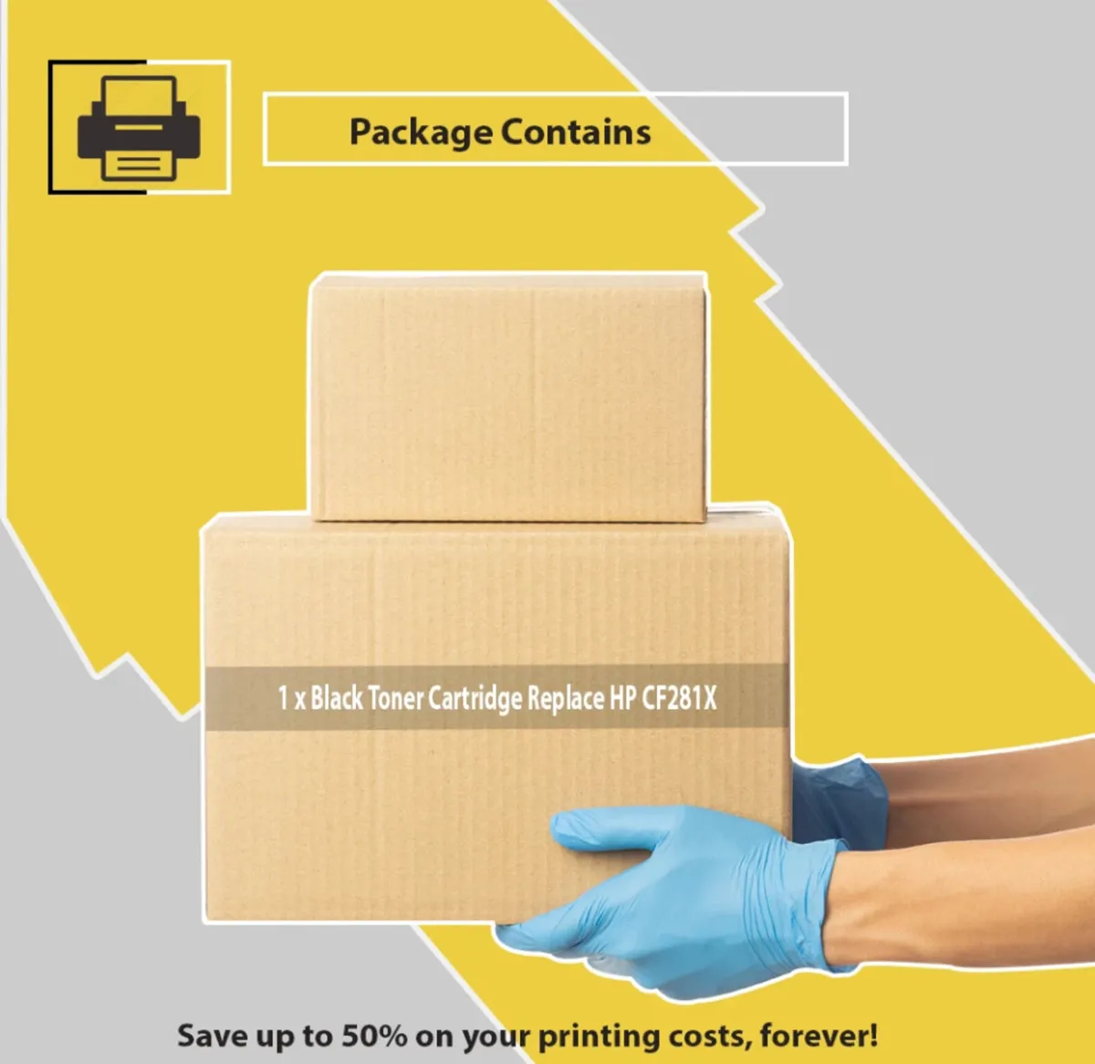 Toner Cartridge CF281X Black 81X For HP Laserjet - Image 4