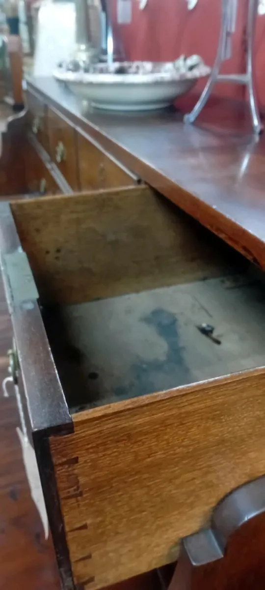 Georgian Era Secretaire With Bank Of Drawers - Image 3