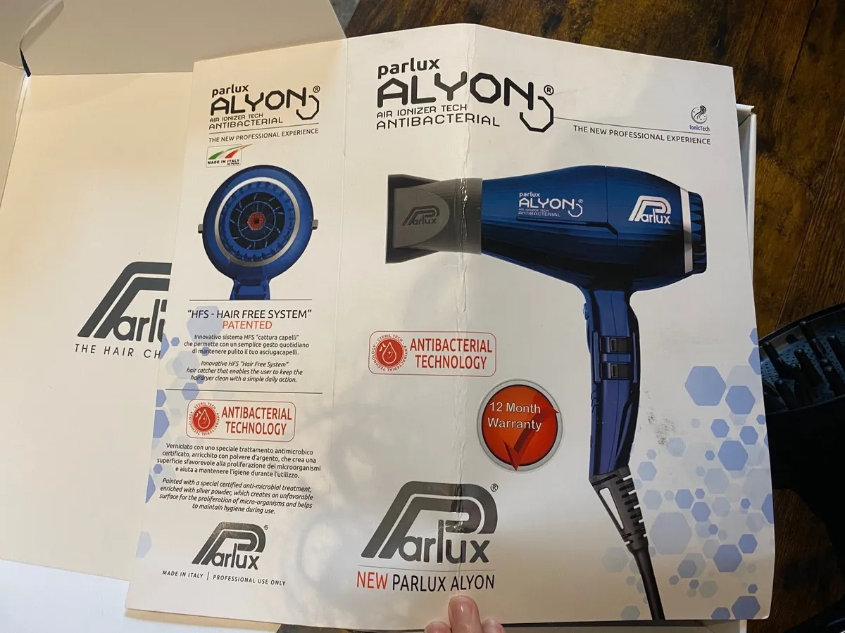 Parlux Alyon Air Ionizer Hair Dryer Night Blue - Image 3