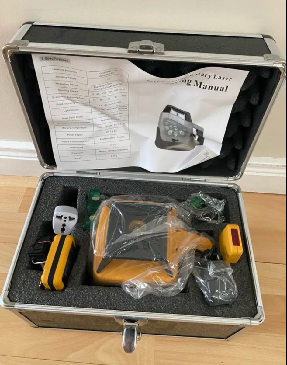 laser kit rotary 360 laser with receiver NEW - Image 1