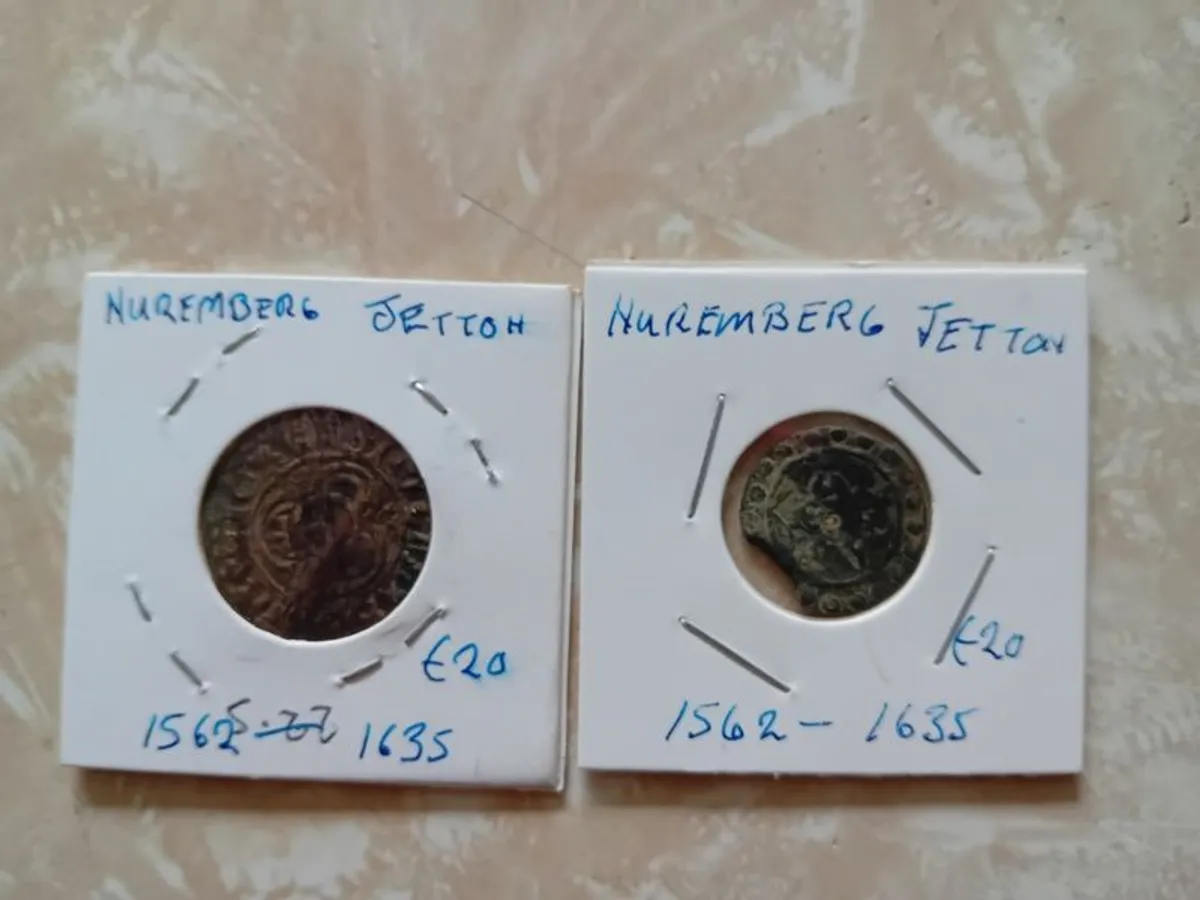 Coins 2 nuremberg Jettons - Image 1