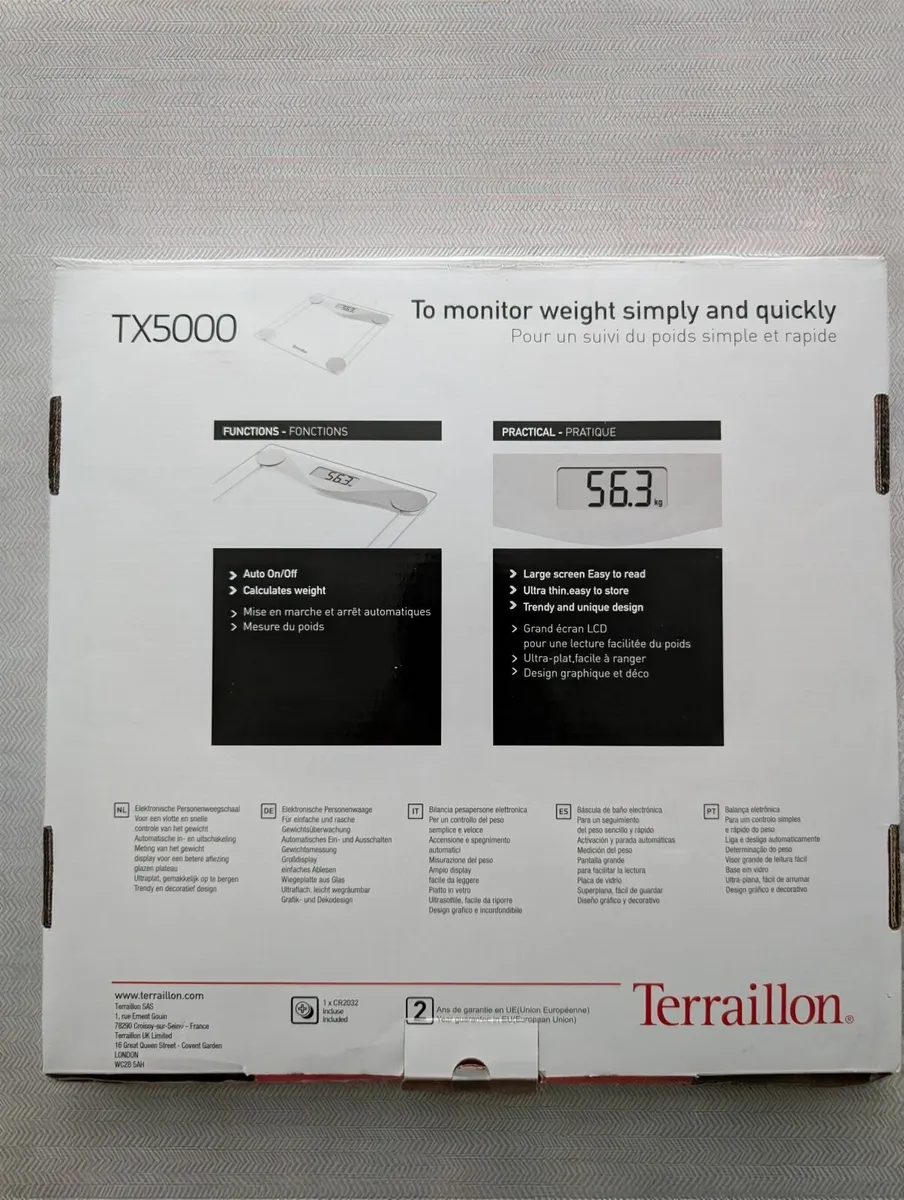 Terraillon TX5000 Digital Bathroom Scale - Image 2