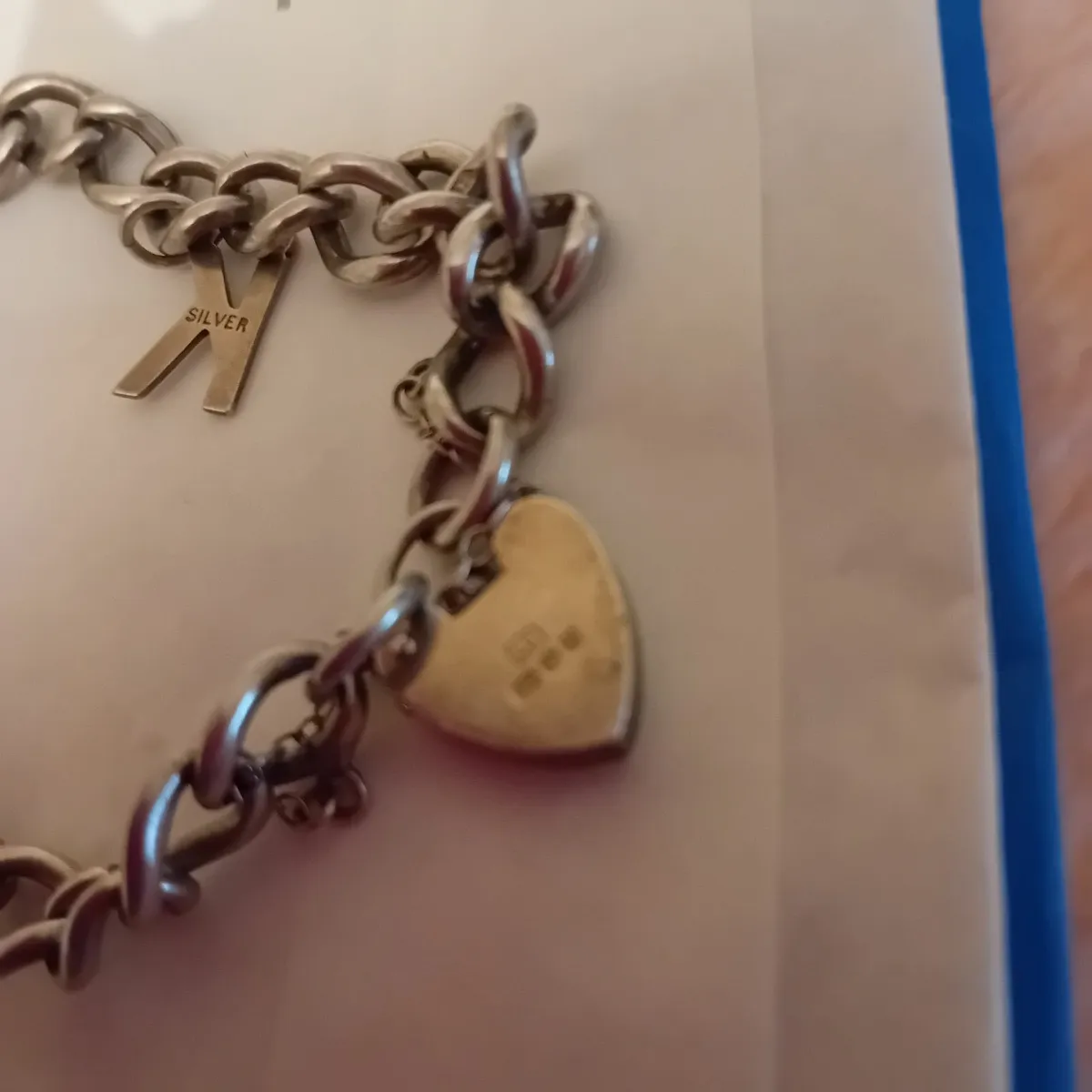 Antique Silver Charm Bracelet - Image 2