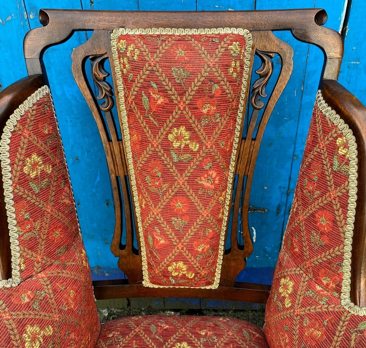 ART NOUVEAU STYLE 3 PIECE PARLOUR SUITE - Image 4