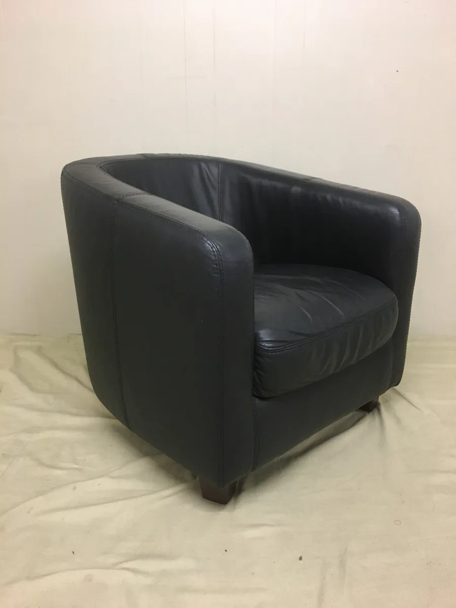 Leather Tub Chair - Image 3