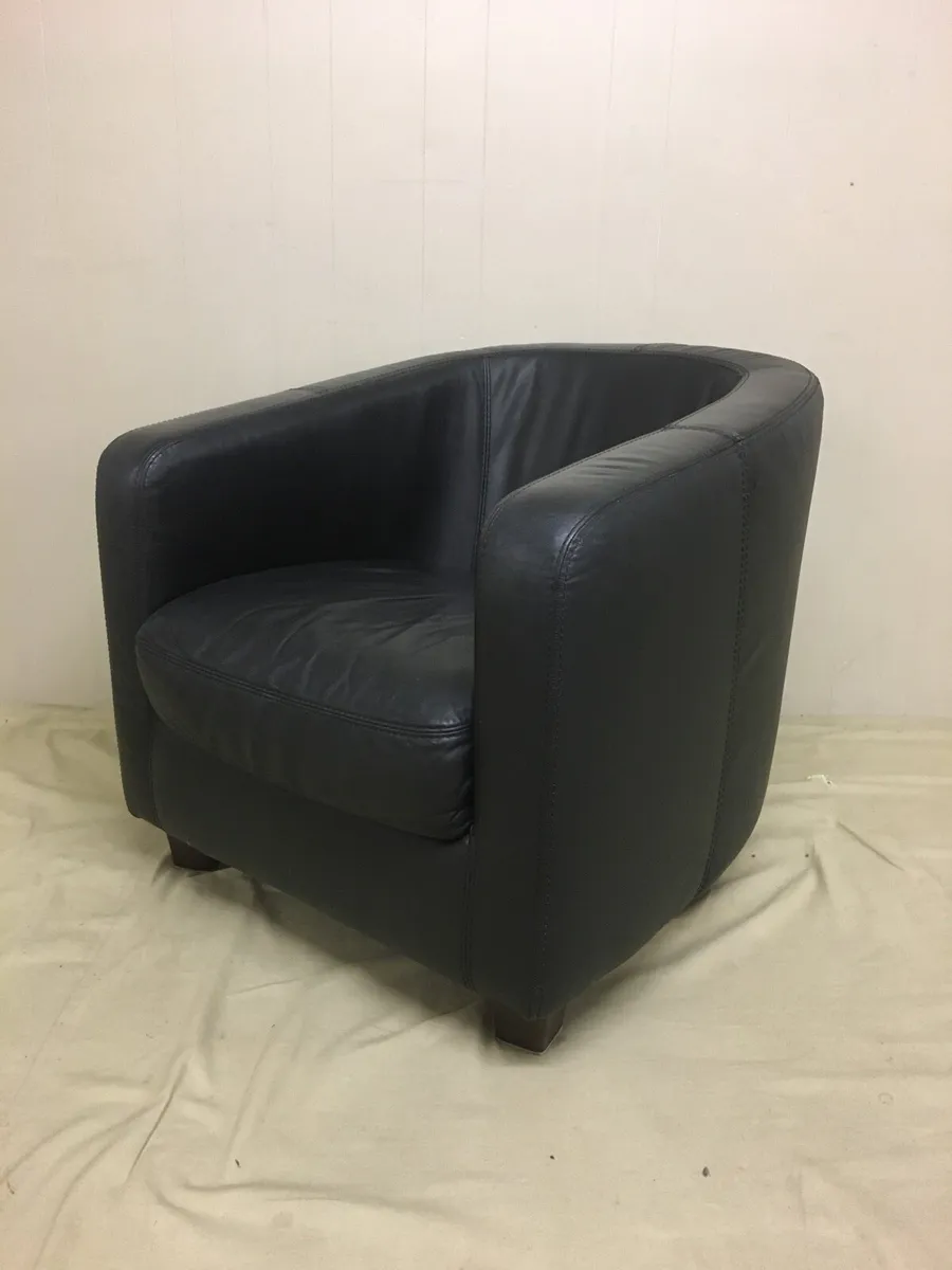 Leather Tub Chair - Image 4
