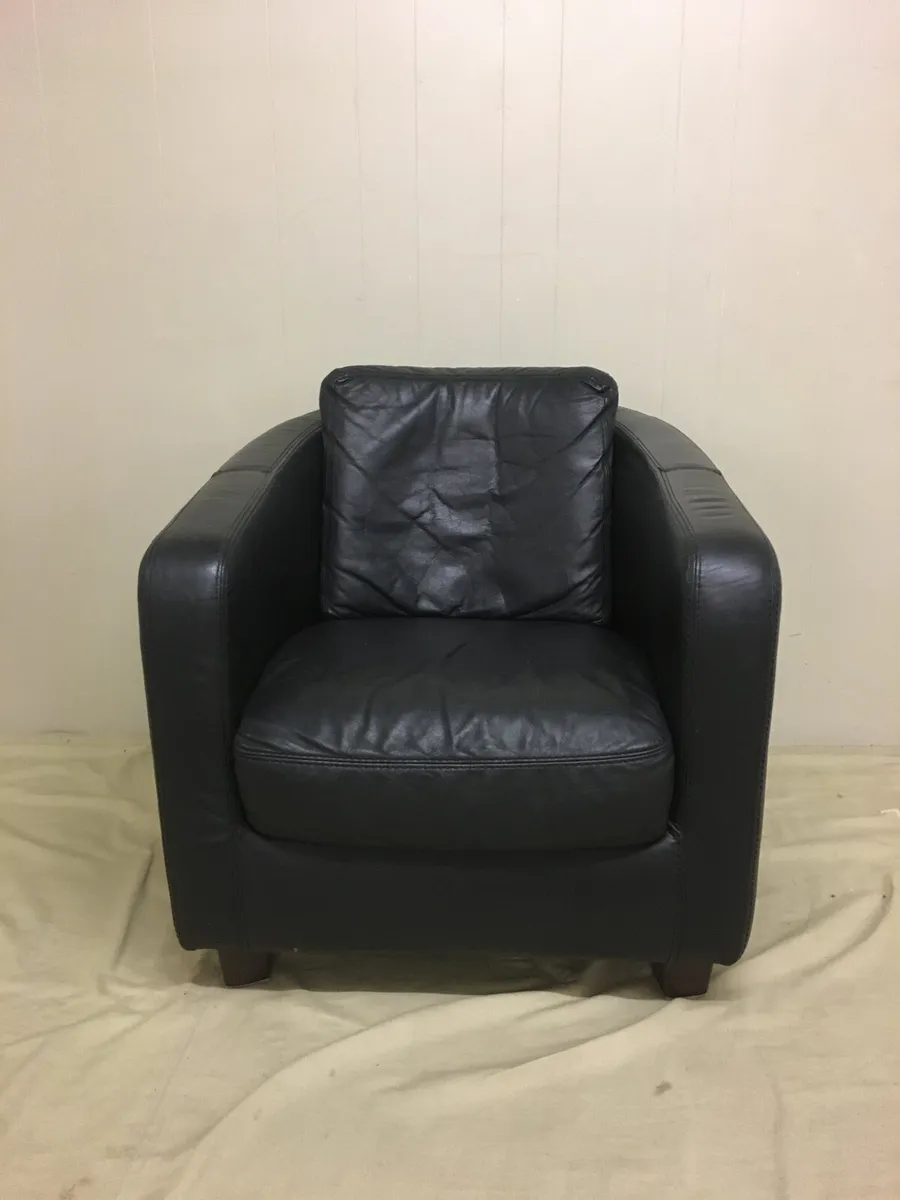 Leather Tub Chair - Image 2