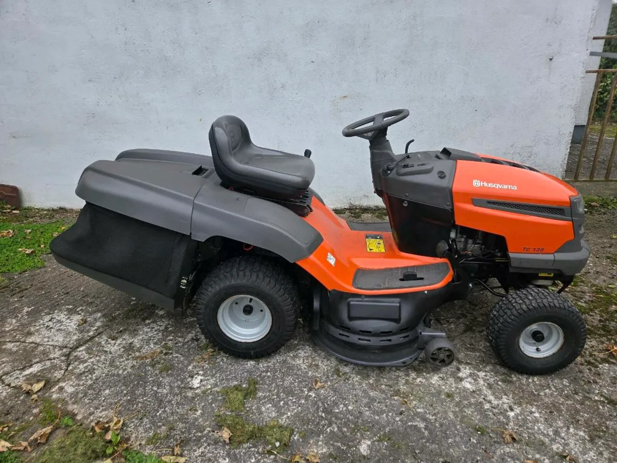 Husqvarna ride-on lawnmower - Image 1