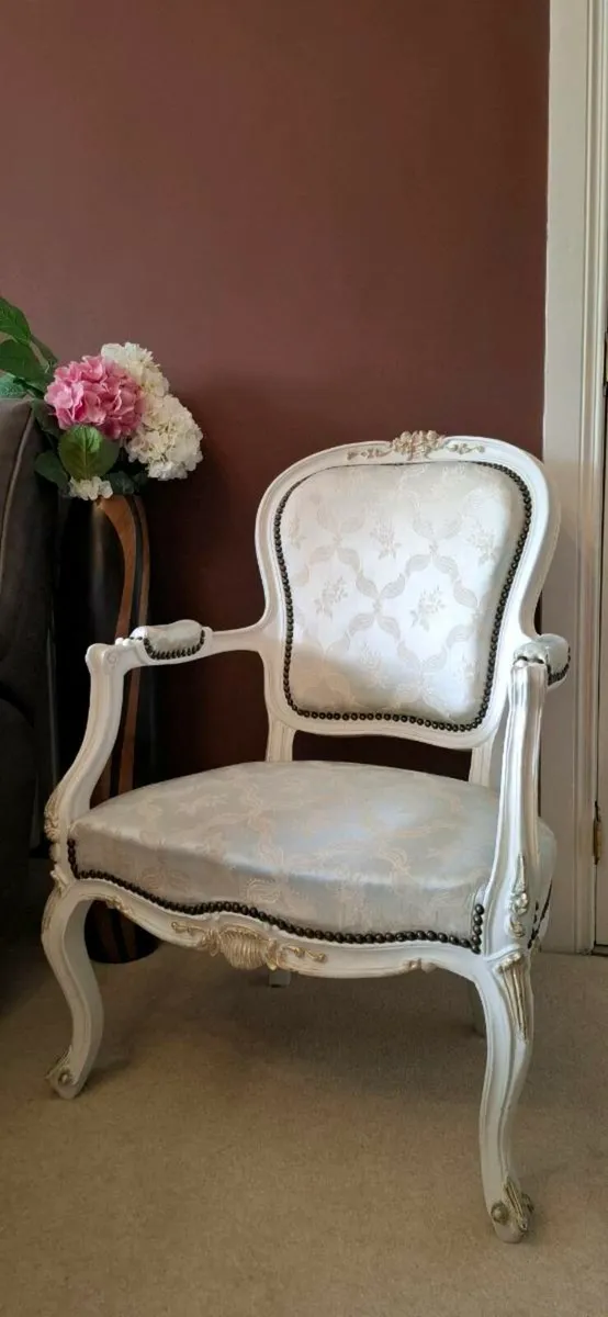 Louis XVI armchairs & 3 seater - Image 1