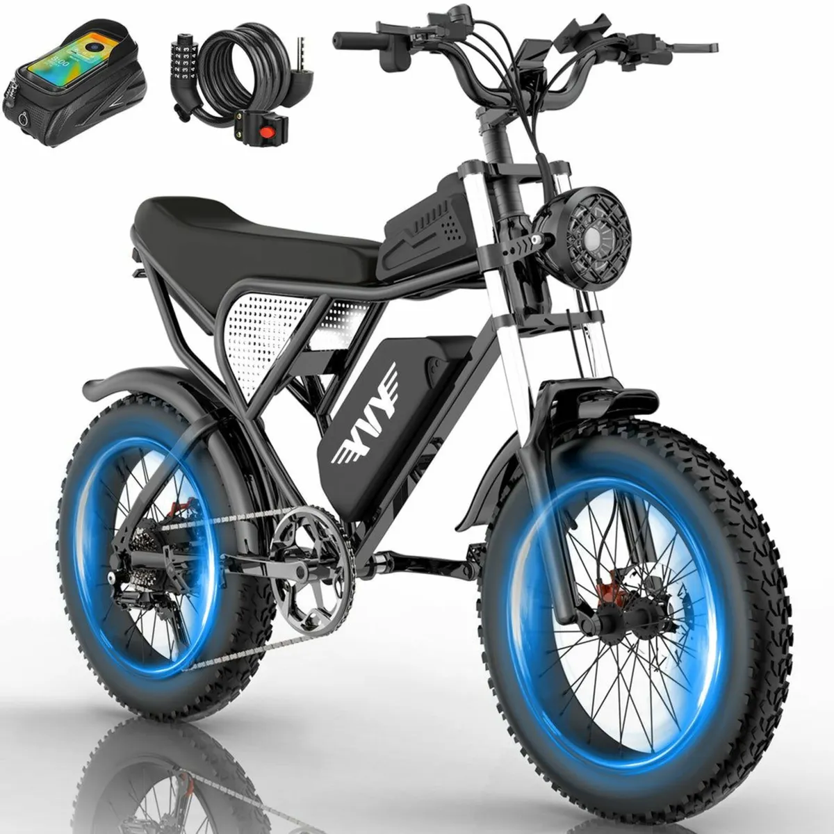 YVY C20 1500W Fat Tire Upgraded Electric Bike - Image 2