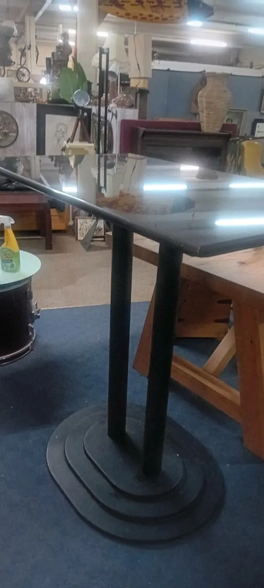Heavy Granite Top Pub Table - Image 1