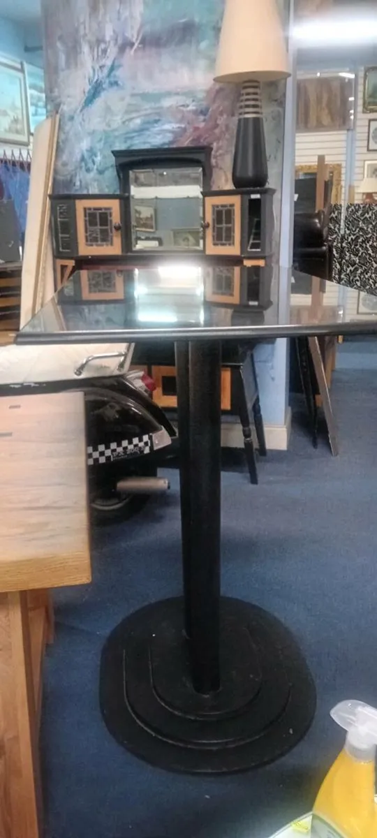 Heavy Granite Top Pub Table - Image 2
