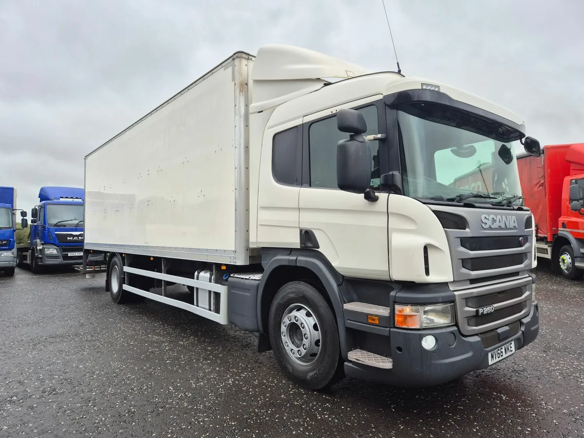 2016 Scania P250 s/cab Box van 1.5ton tail lift - Image 1