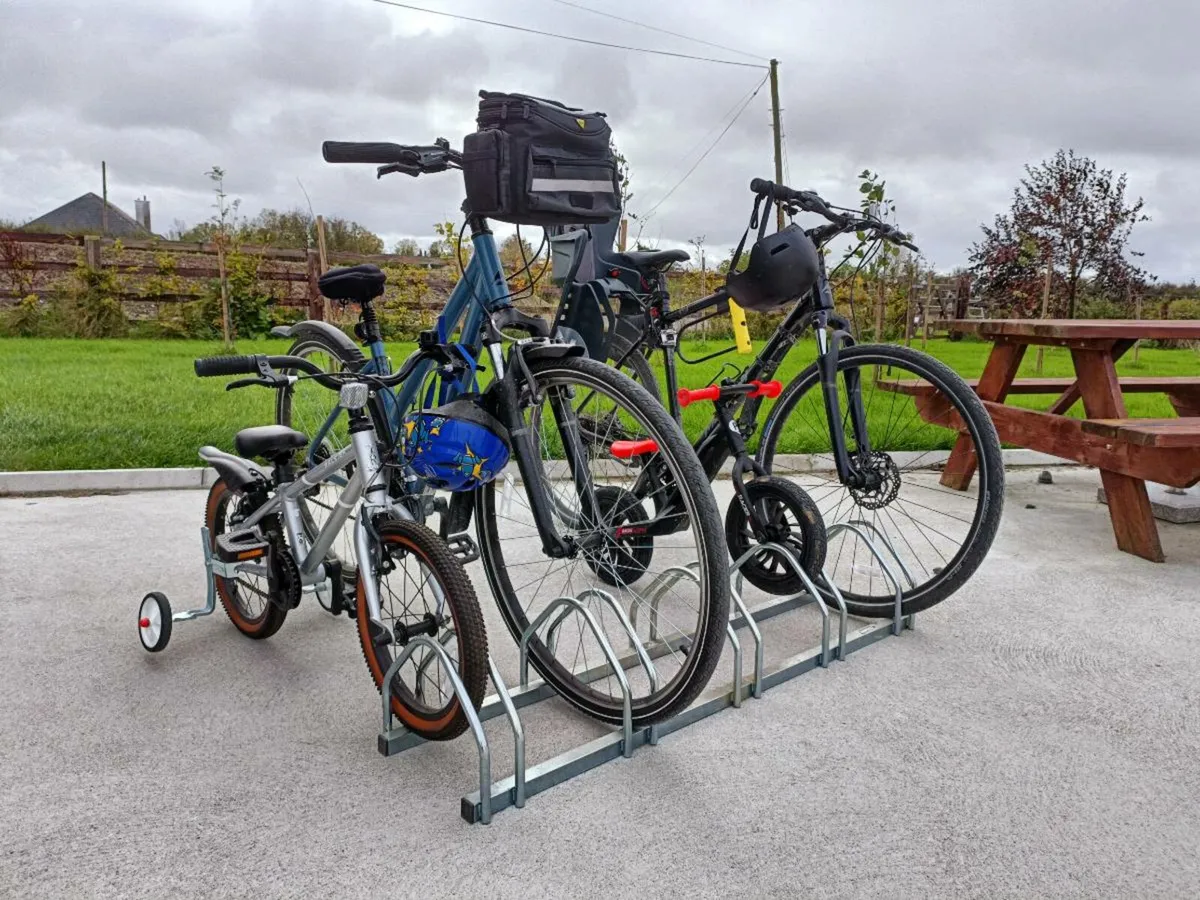 Bike Rack - zinc 5 bay - Image 1