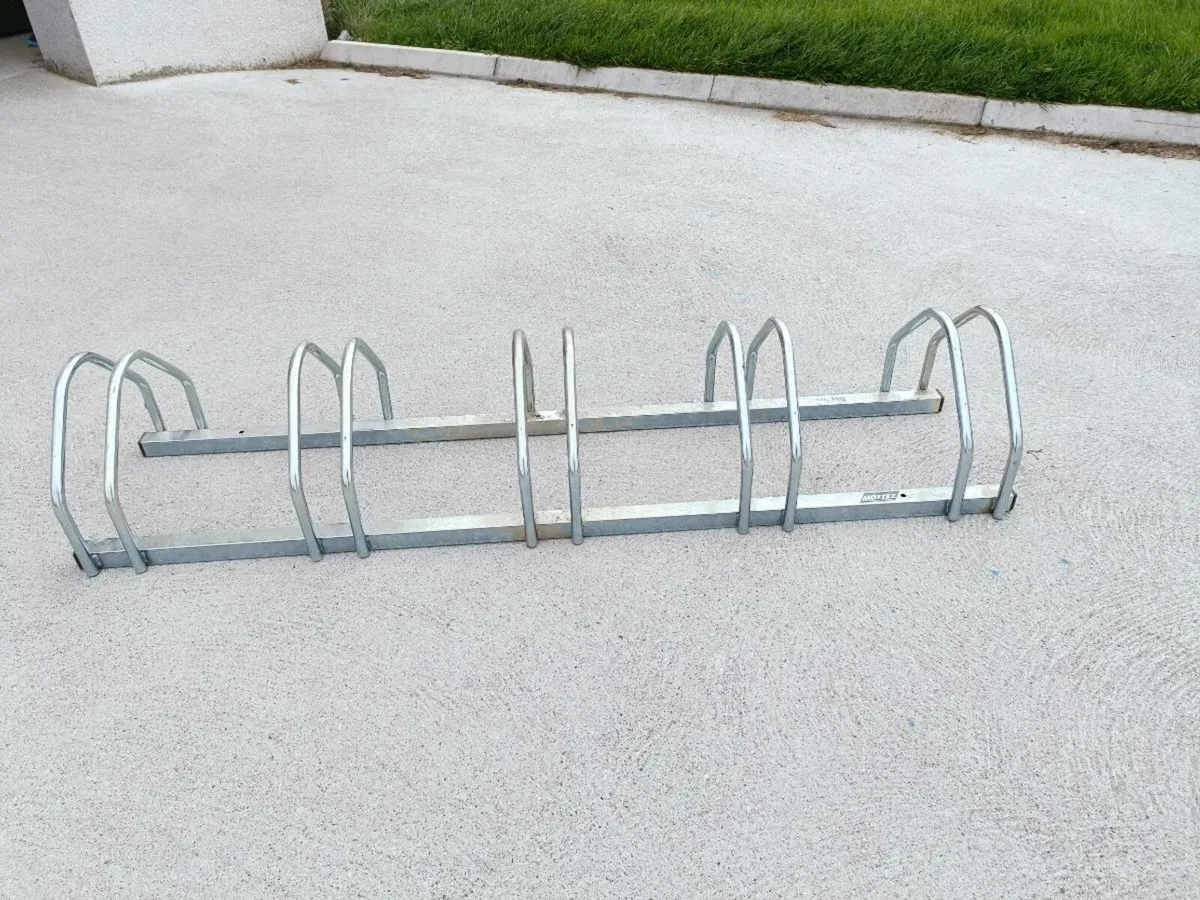 Bike Rack - zinc 5 bay - Image 2