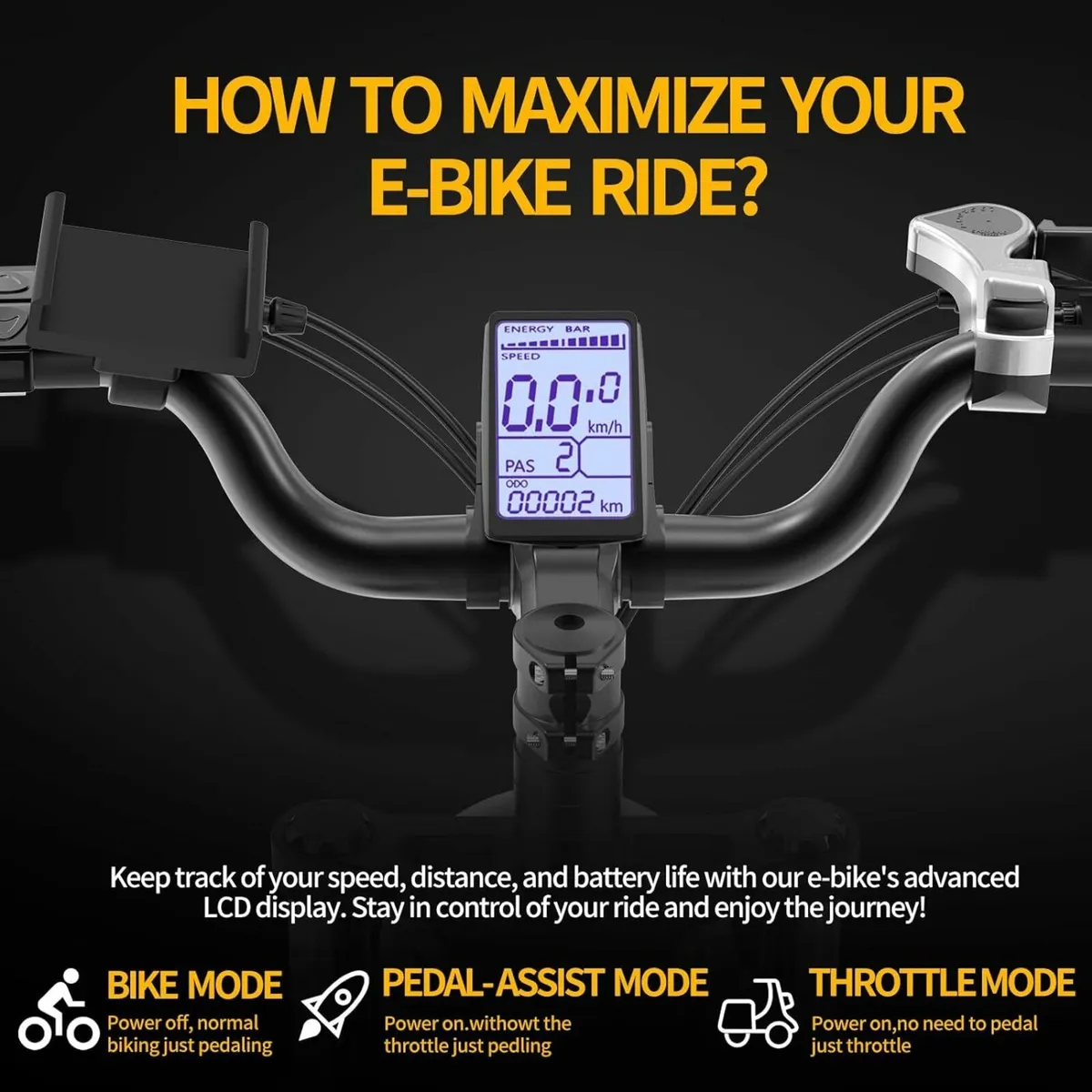 YVY C20 PRO 2000W Fat Tire Electric Bike - Image 4