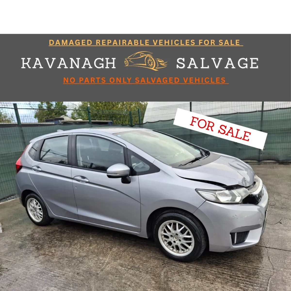 172 Honda jazz. Petrol Light Damage - Image 1