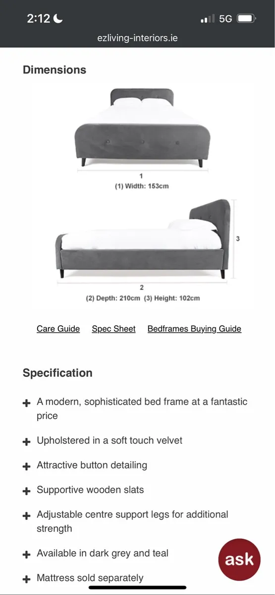 Super King Bed Frame - Image 2