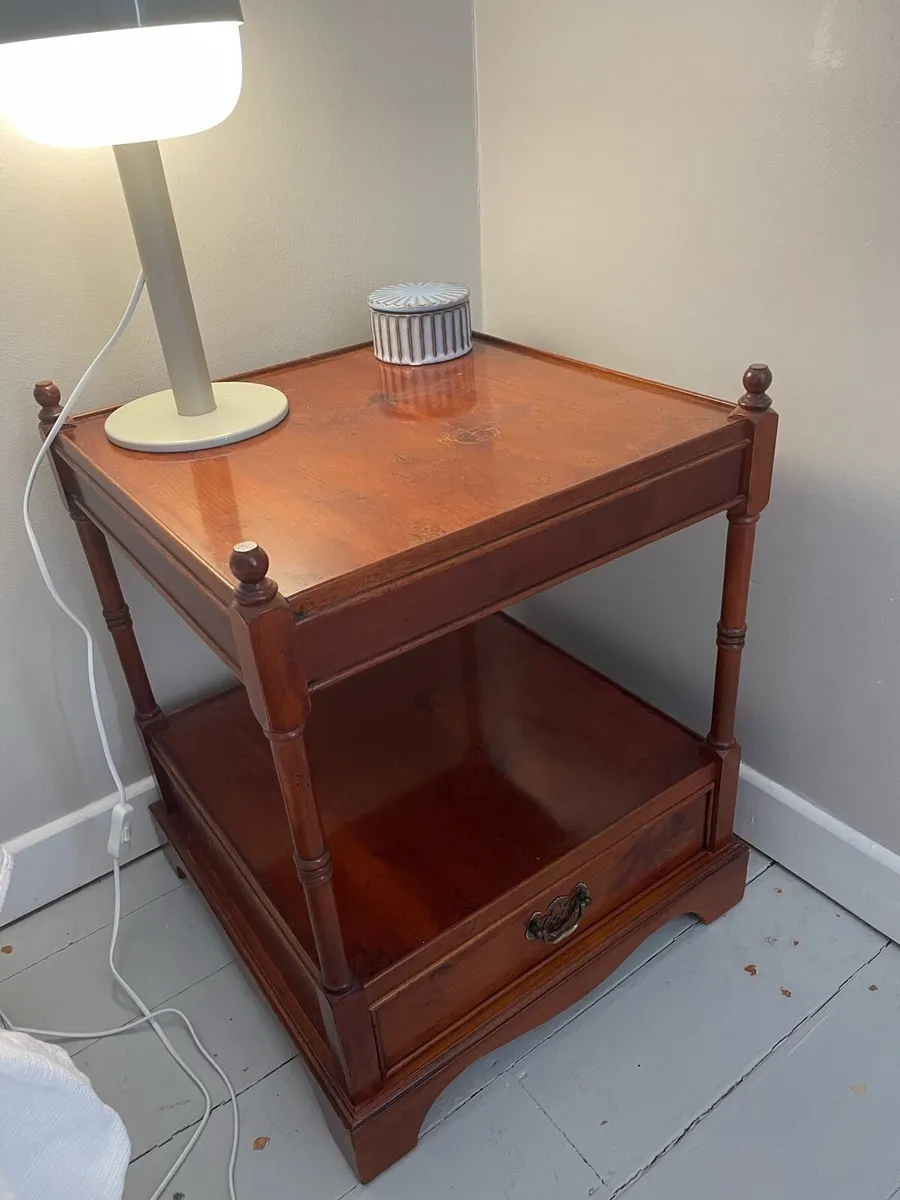 Antique bed side table - Image 1