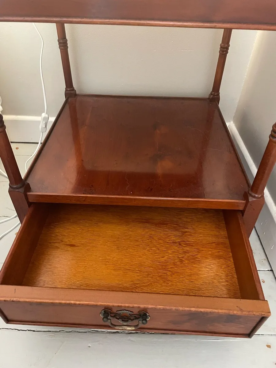 Antique bed side table - Image 3