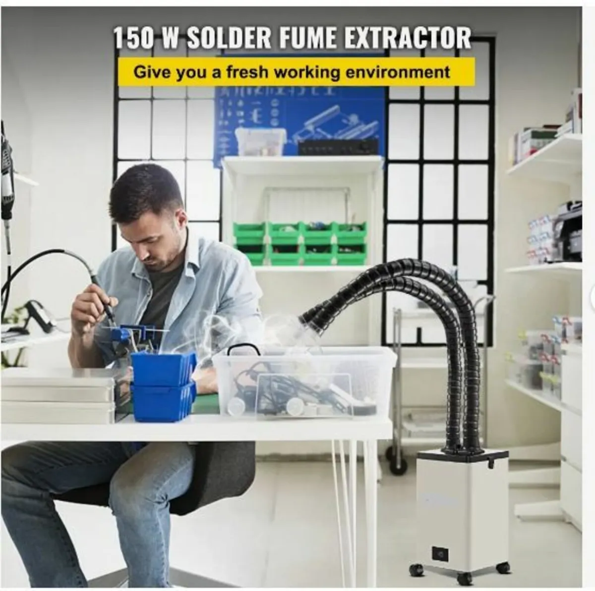 Solder Fume Extractor, 150W 106 CFM - Image 3