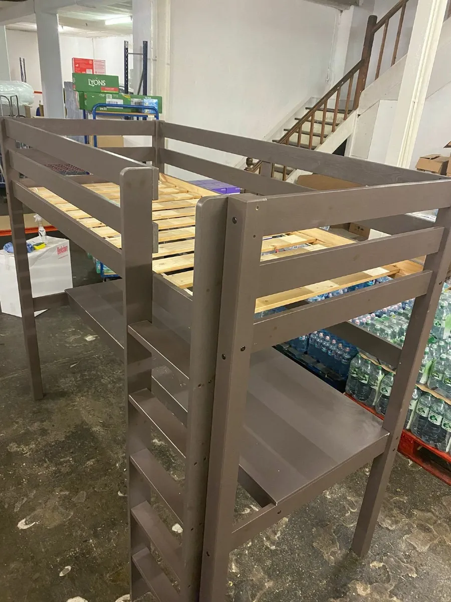 Bunk bed with study desk - Image 1