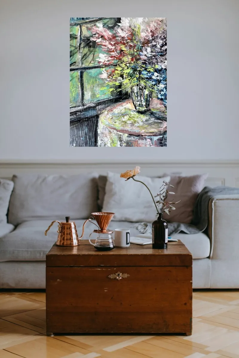 ArtH2O - Whispers by the Window 40x50cm - Image 4