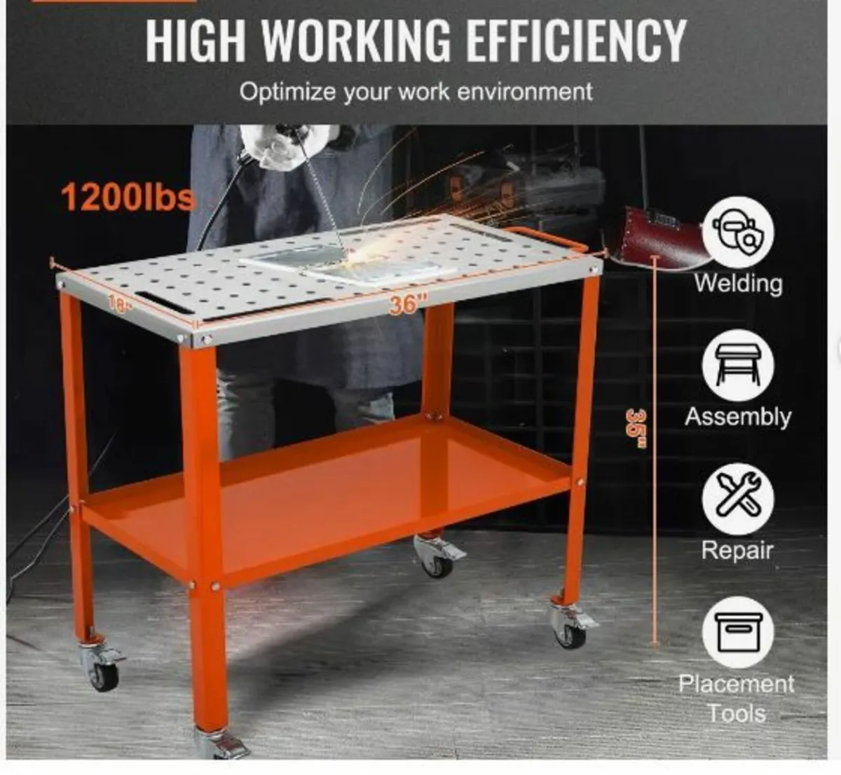 Welding Table 91.4 cm x 45.7 cm - Image 2